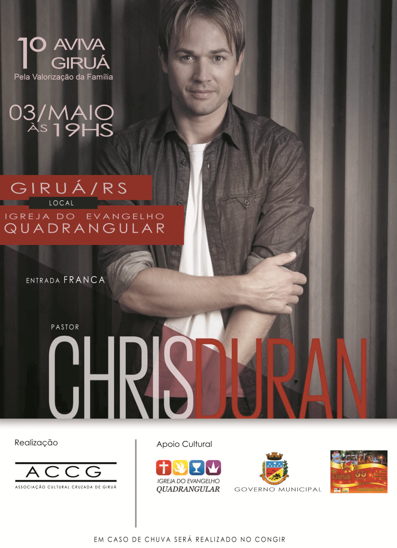 CHRIS DURAN EM GIRUÁ PELA VALORIZACÃO DAS FAMÍLIAS